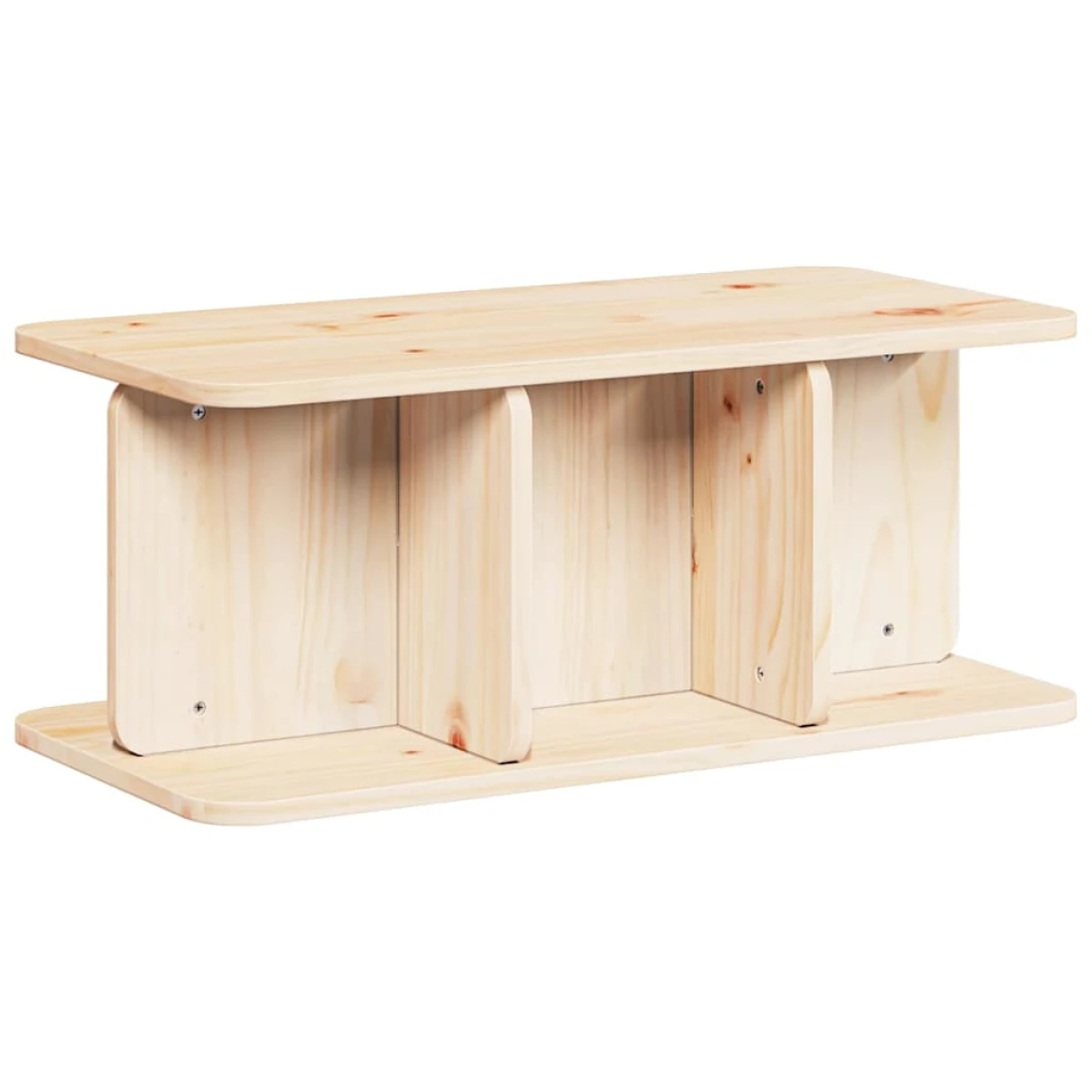 VidaXL Coffee Table 80x39.5x33.5 cm Solid Pine Living Room by vidaXL