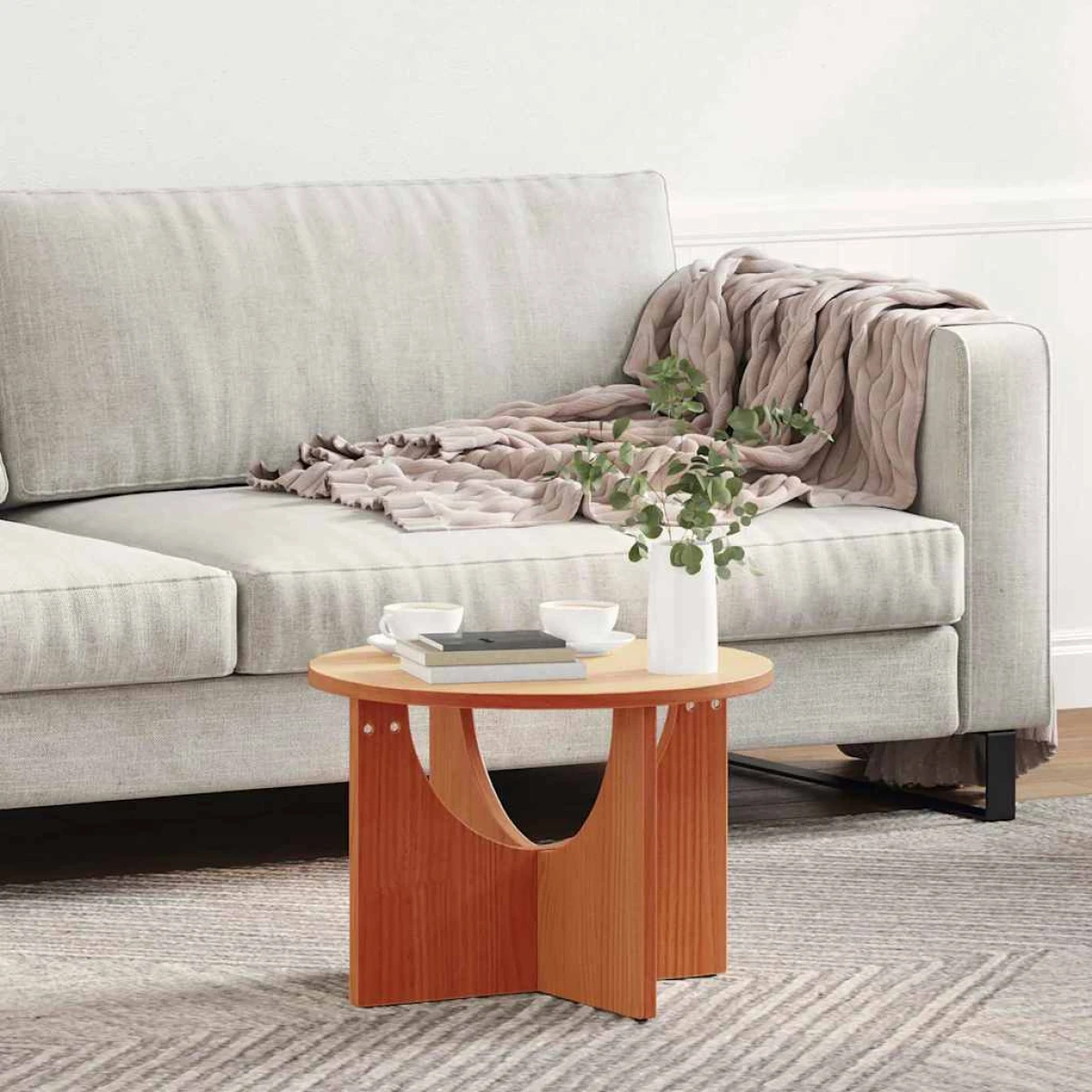 vidaXL VidaXL Coffee Table 50 x 50 x 35 cm Solid Pine Living Room - Coffee Table