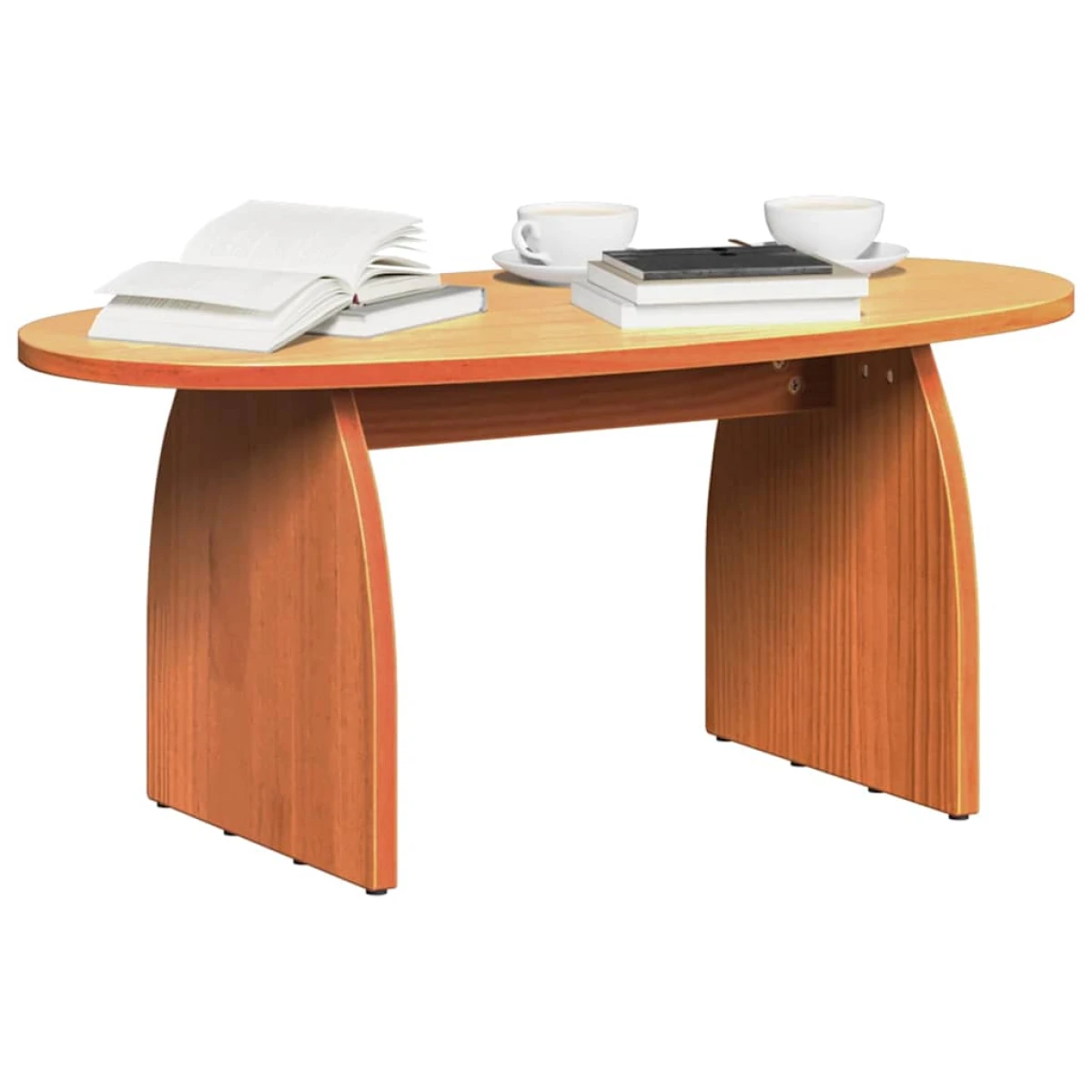 vidaXL VidaXL Coffee Table 80x40x35 cm Natural Pine Living Room - Coffee Table