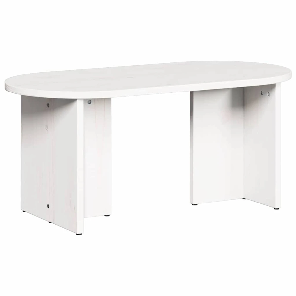 vidaXL vidaXL Coffee Table 80x39.5x35 Solid Pine Oval Living Room - Coffee Table