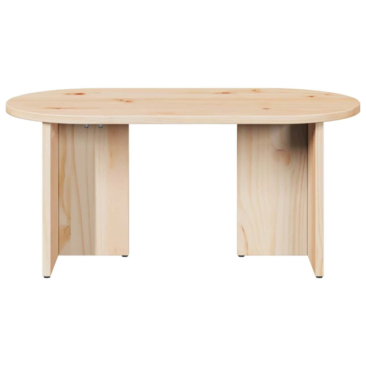 vidaXL vidaXL Coffee Table 80x39.5x35 Solid Pine Oval Living Room - Coffee Table