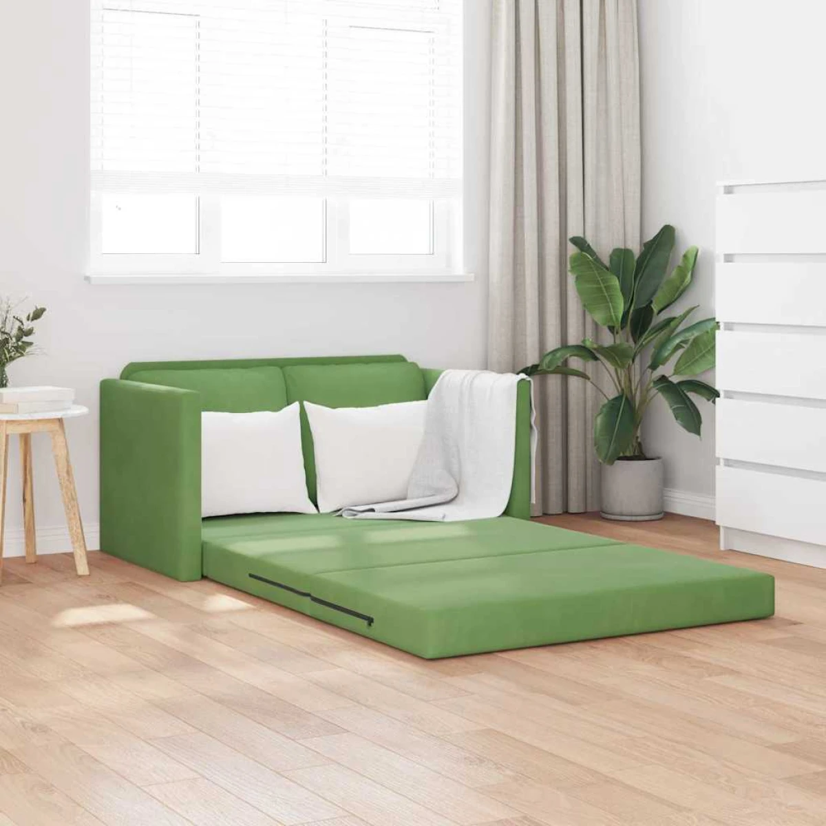 vidaXL VidaXL Floor Sofa Bed 122x70x60 Velvet For Home Lounge - Sofa Bed
