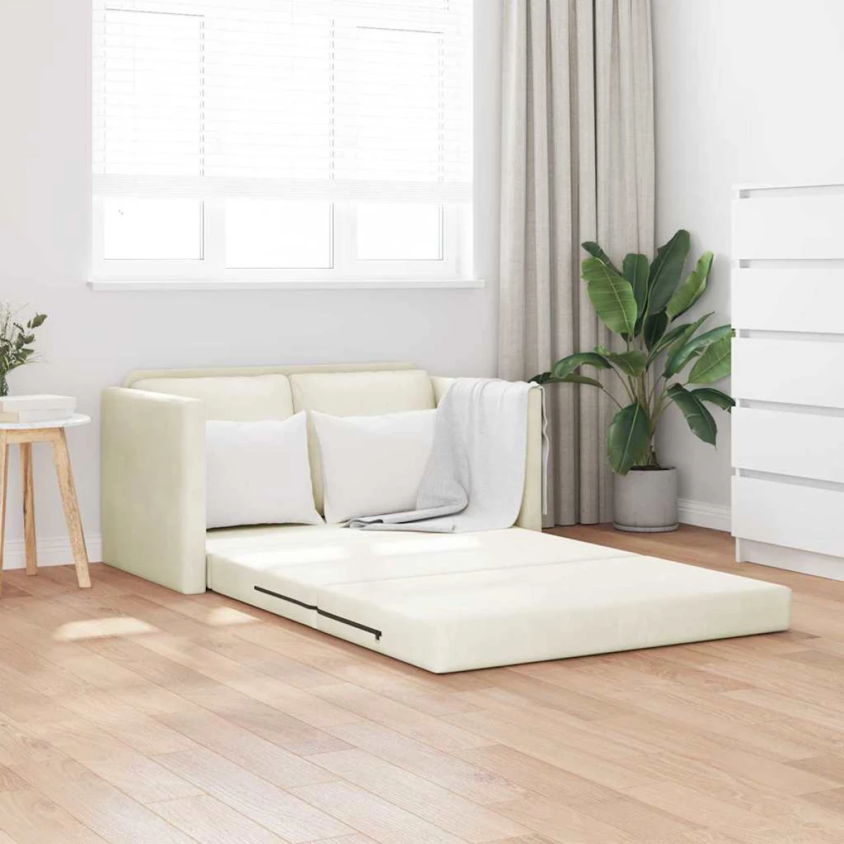 vidaXL VidaXL Floor Sofa Bed 122x70x60 Velvet For Home Lounge - Sofa Bed