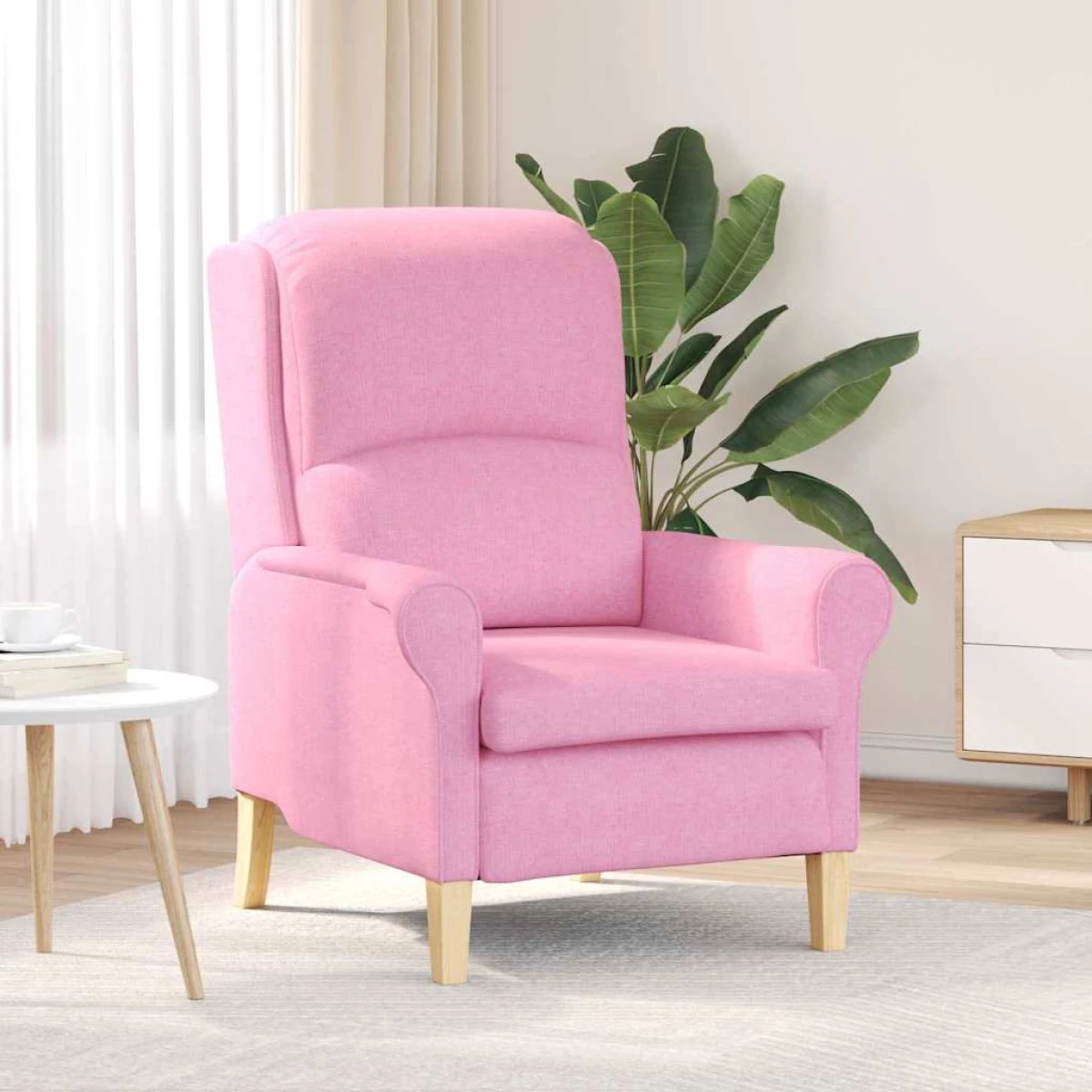 vidaXL VidaXL Armchair 76x94x102 cm Light Grey Fabric Living Room - Armchair