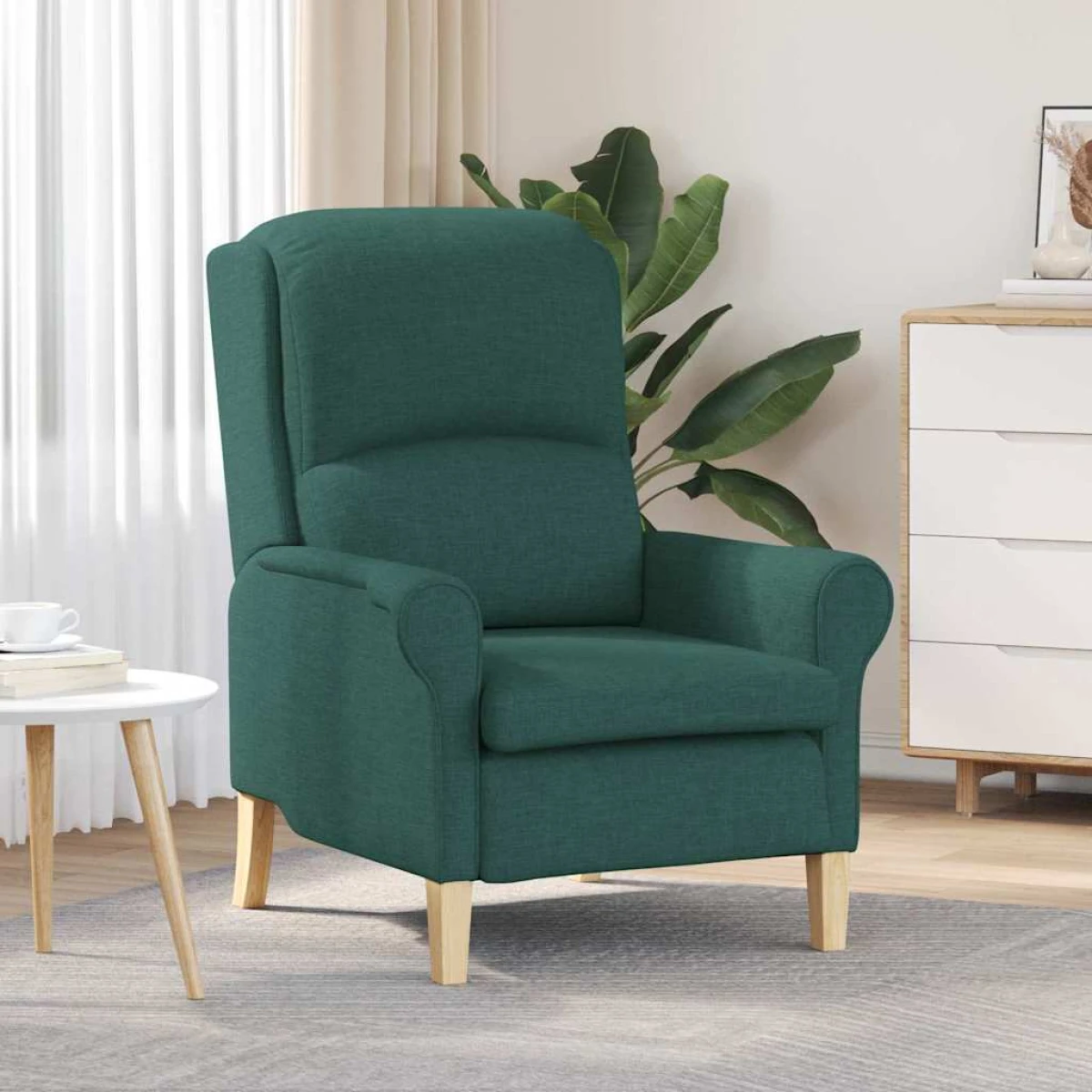 vidaXL VidaXL Armchair 76x94x102 cm Light Grey Fabric Living Room - Armchair
