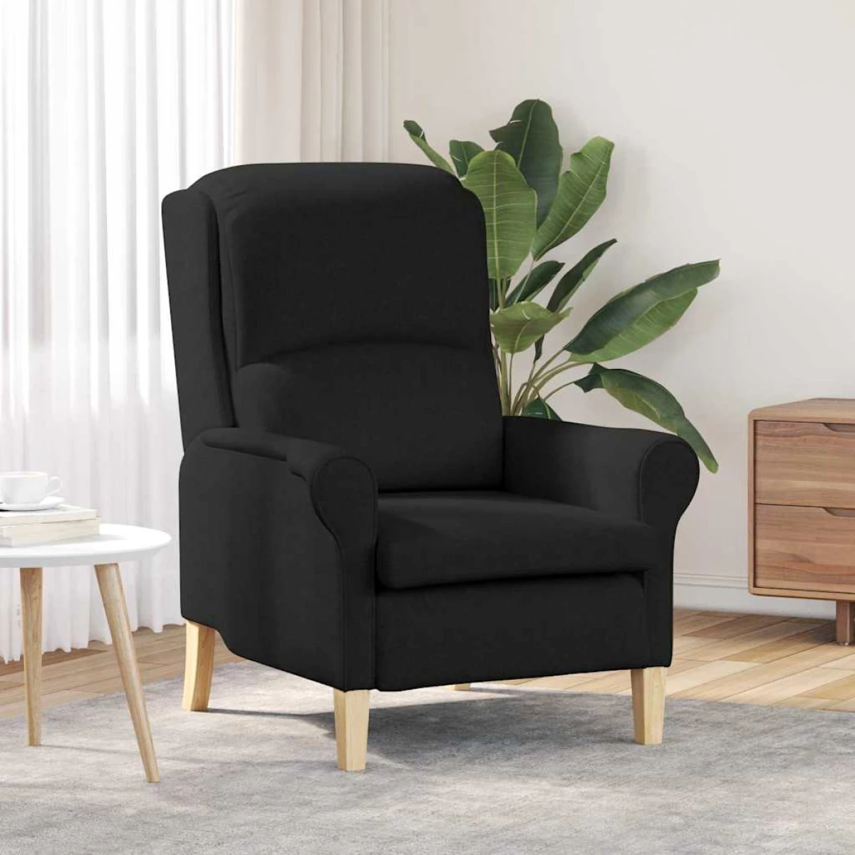 vidaXL VidaXL Armchair 76x94x102 cm Light Grey Fabric Living Room - Armchair