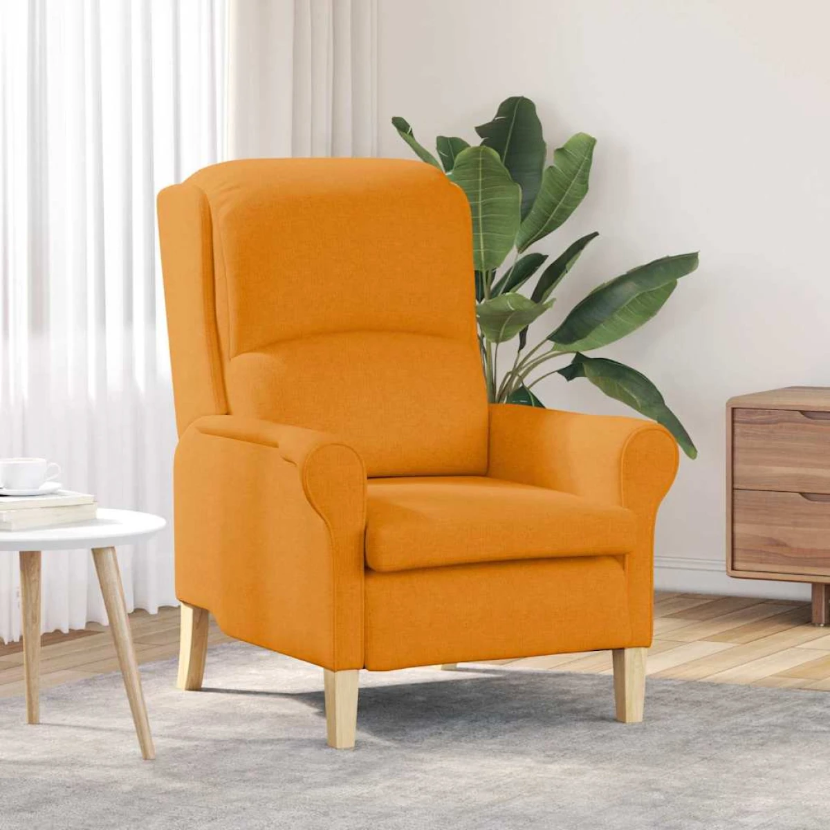 vidaXL VidaXL Armchair 76x94x102 cm Light Grey Fabric Living Room - Armchair