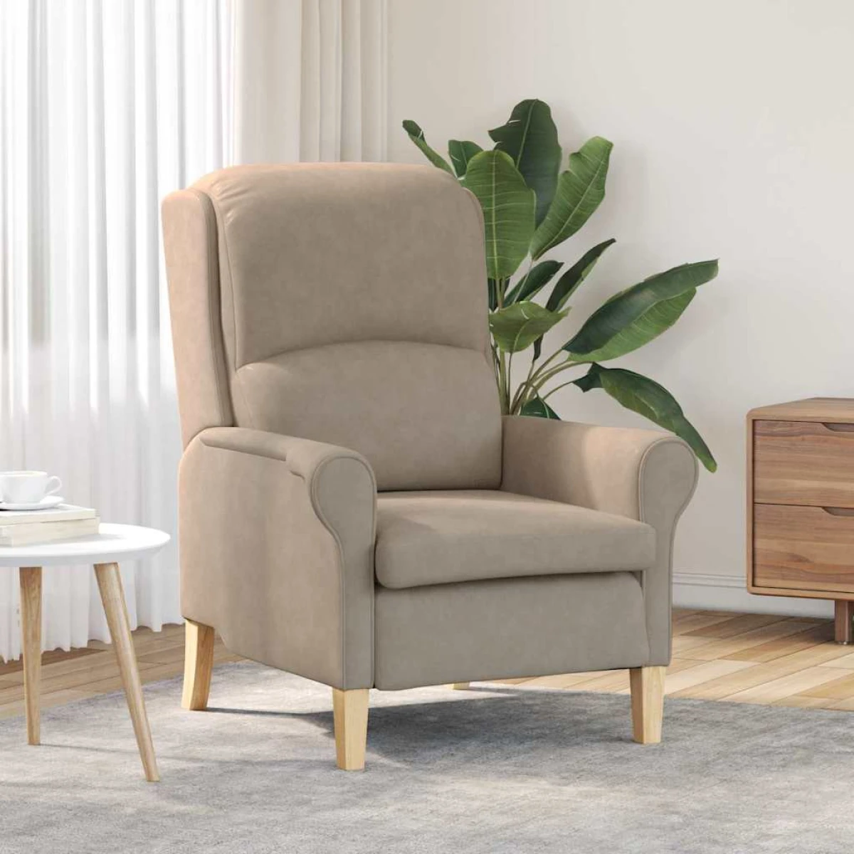 vidaXL VidaXL Armchair Taupe 76x94x102 Cm Microfibre Living Room - Armchair