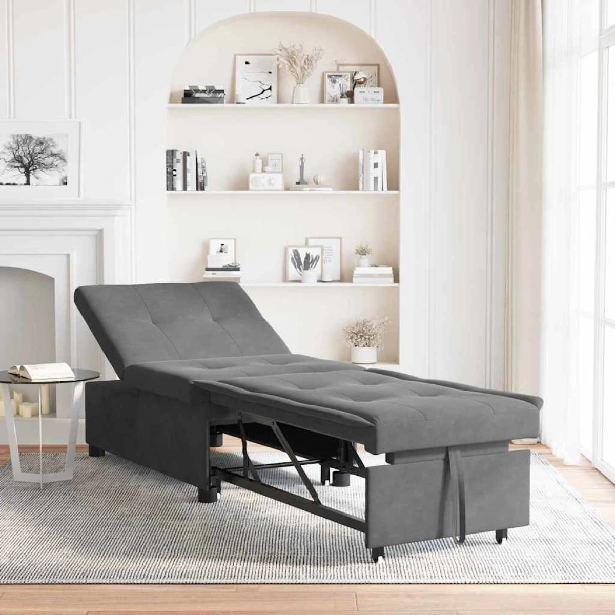 VidaXL Sofa Bed 67x194x82 cm With Cushion for Living Room by vidaXL