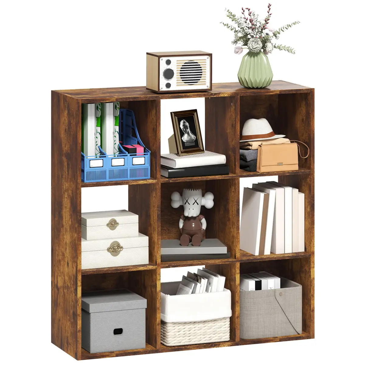 HOMCOM HOMCOM Storage Cupboard Bookcase Bookshelf Home Office - Bookcase