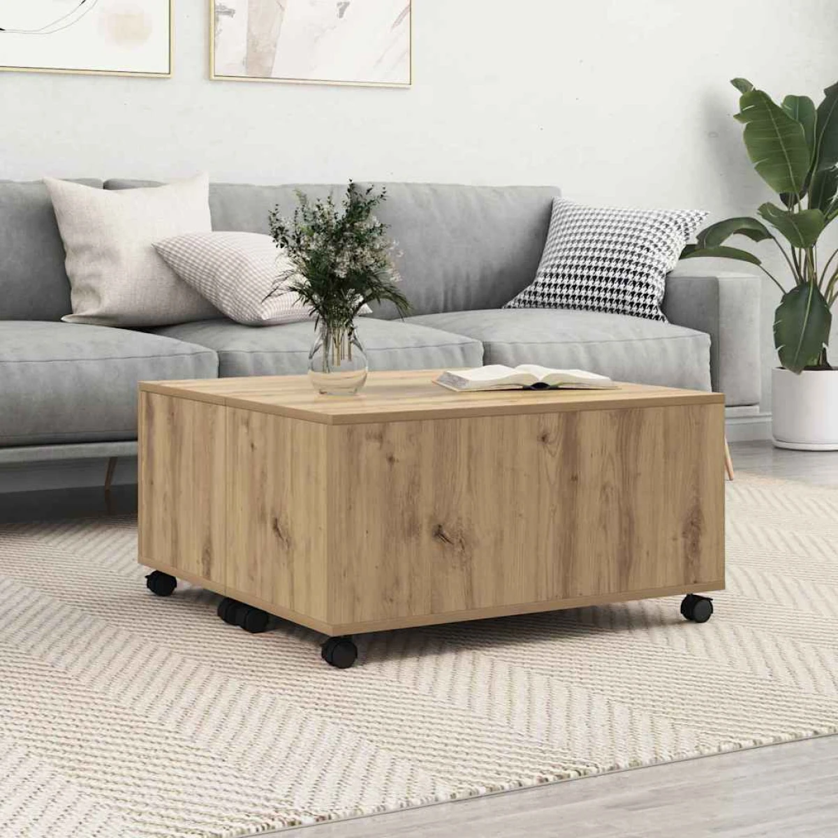 vidaXL vidaXL Coffee Table 75x75x38 cm Engineered Wood - Coffee Table