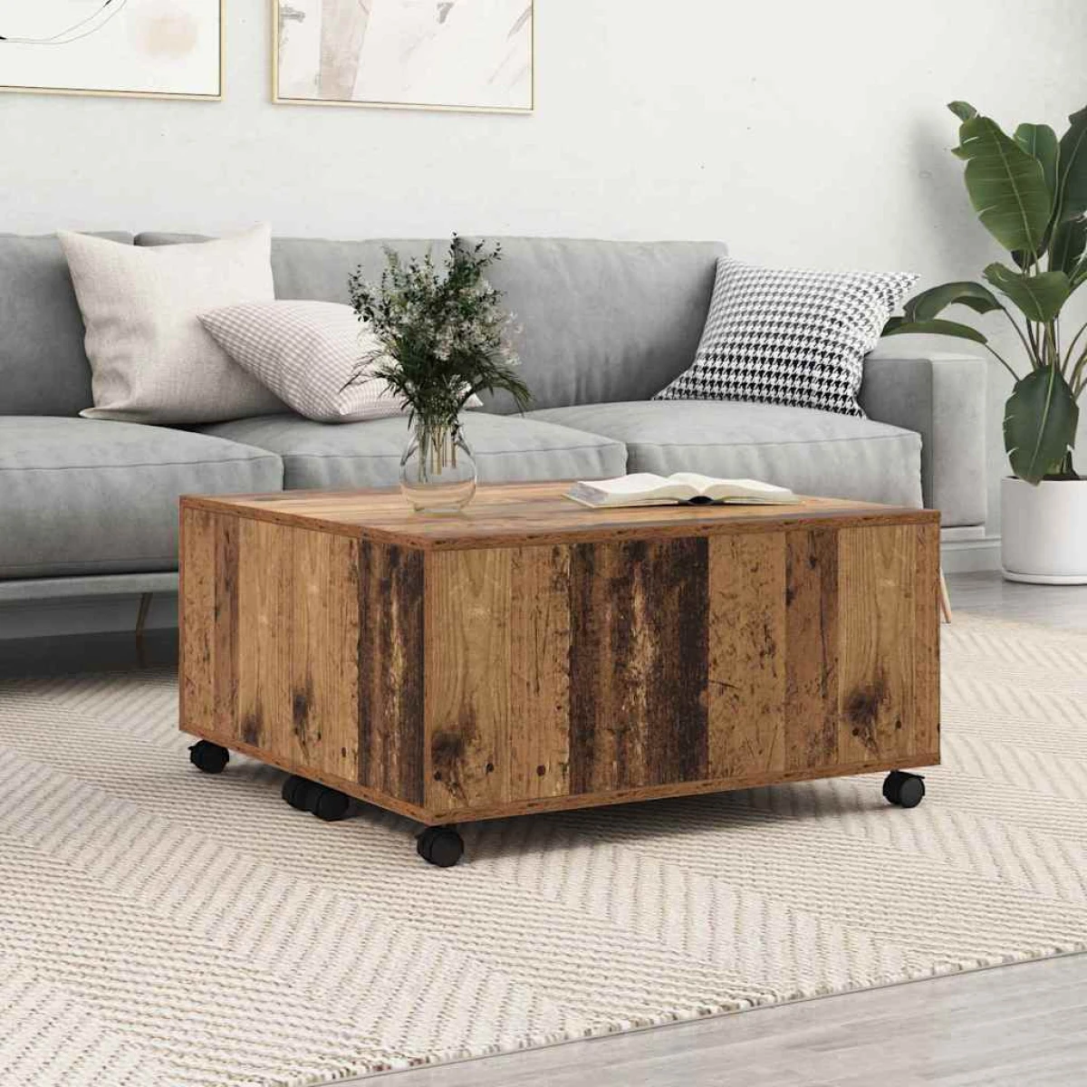vidaXL vidaXL Coffee Table 75x75x38 cm Engineered Wood - Coffee Table