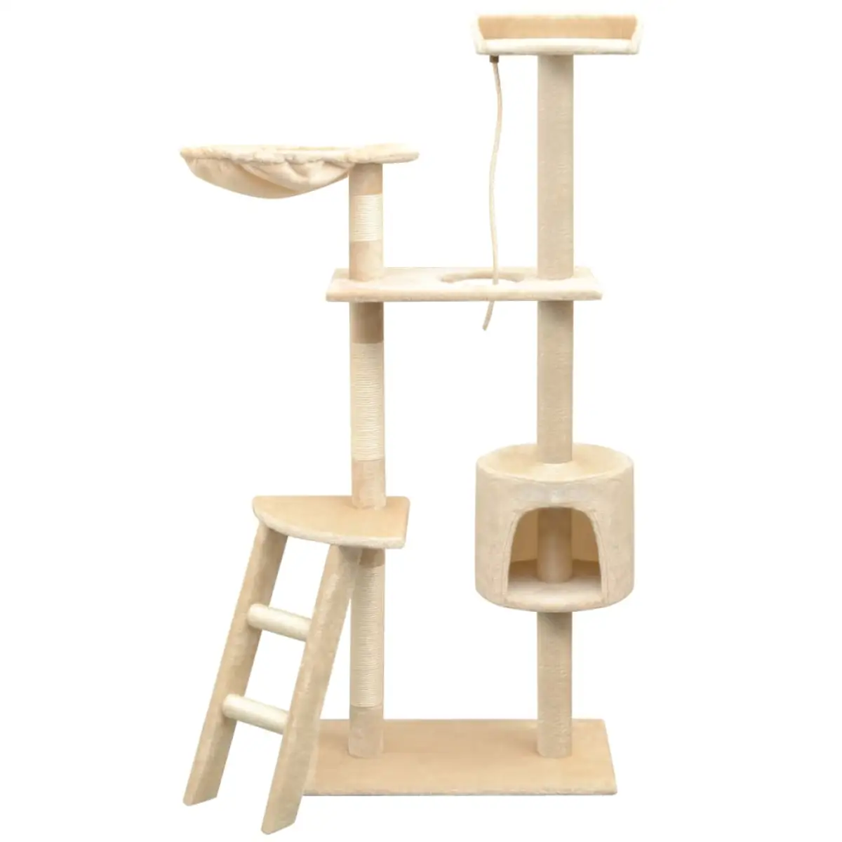 vidaXL vidaXL Cat Tree with Sisal Scratching Posts 125 cm Grey - Cat Tree