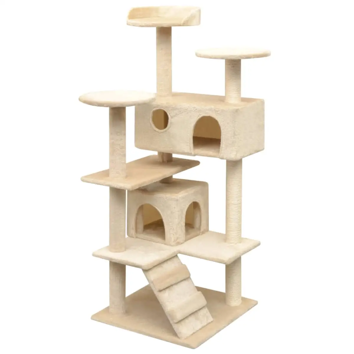 vidaXL vidaXL Cat Tree with Sisal Scratching Posts 125 cm Grey - Cat Tree