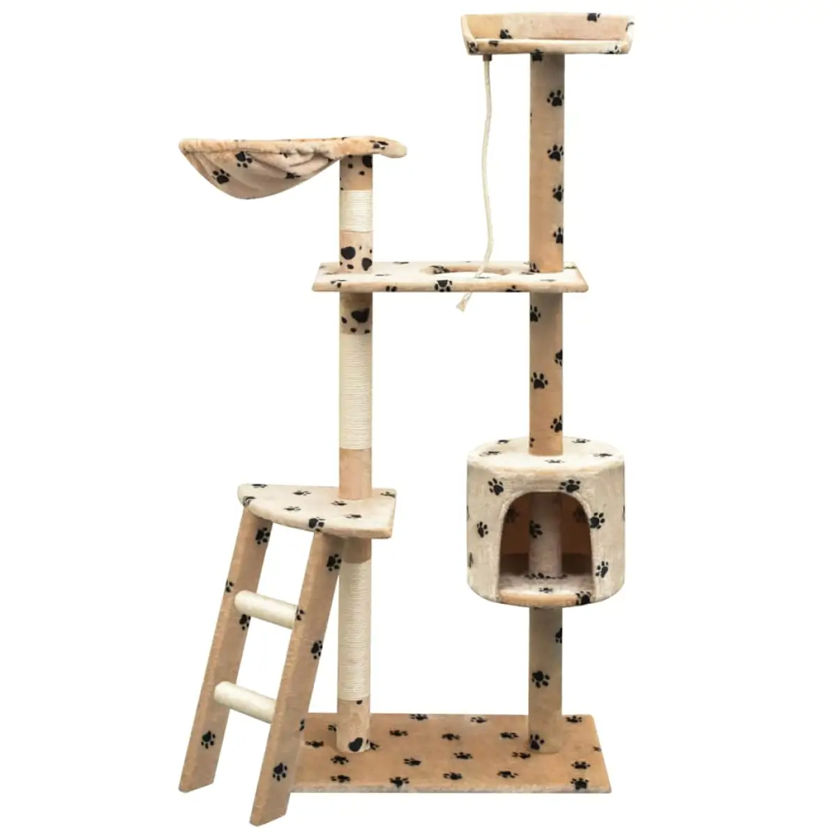 vidaXL vidaXL Cat Tree with Sisal Scratching Posts 125 cm Grey - Cat Tree