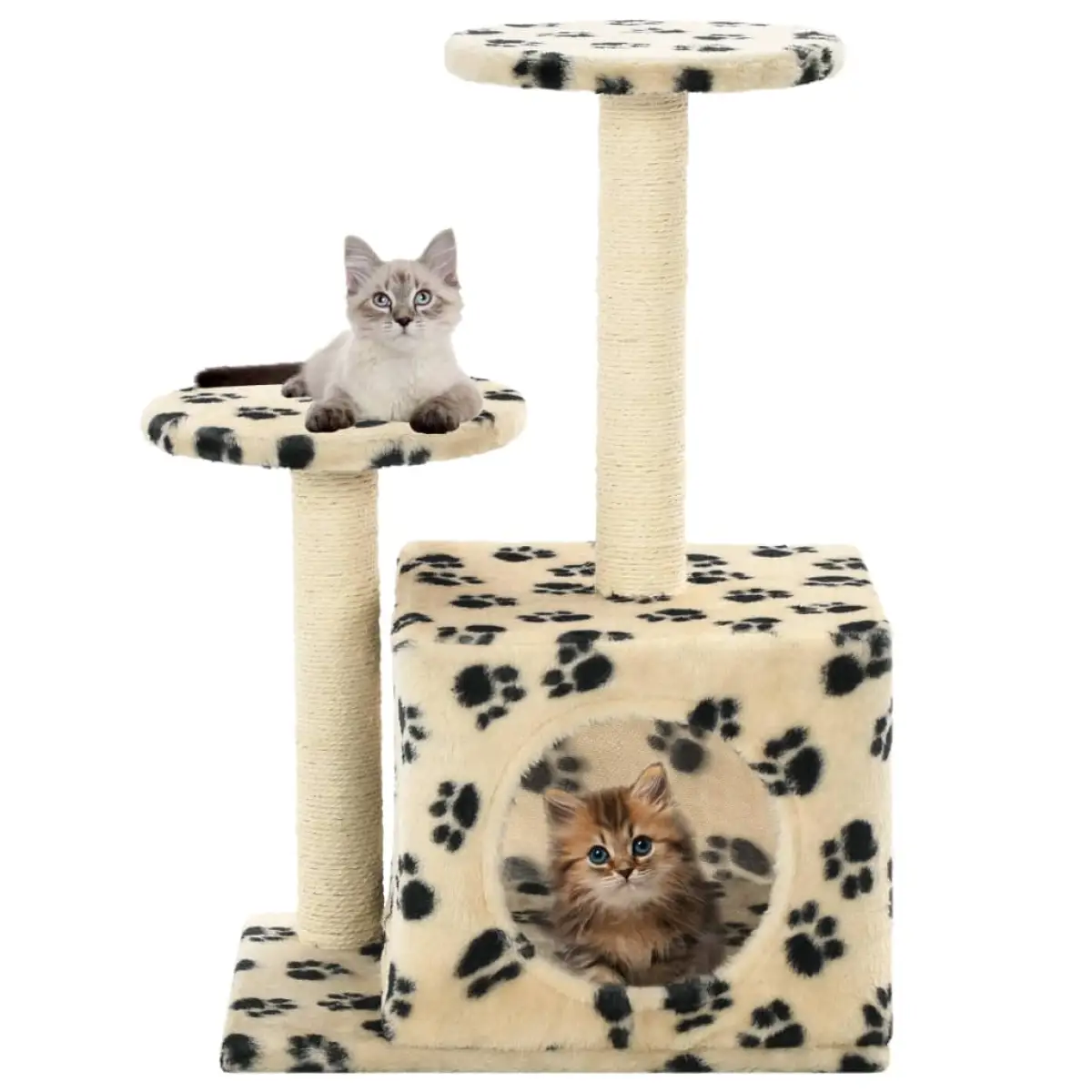 vidaXL vidaXL Cat Tree with Sisal Scratching Posts 60 cm Grey - Cat Tree