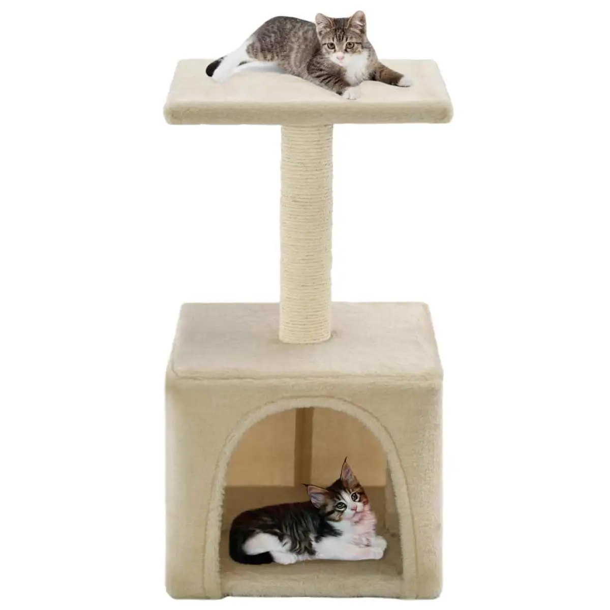 vidaXL vidaXL Cat Tree with Sisal Scratching Post 55 cm Grey - Cat Tree