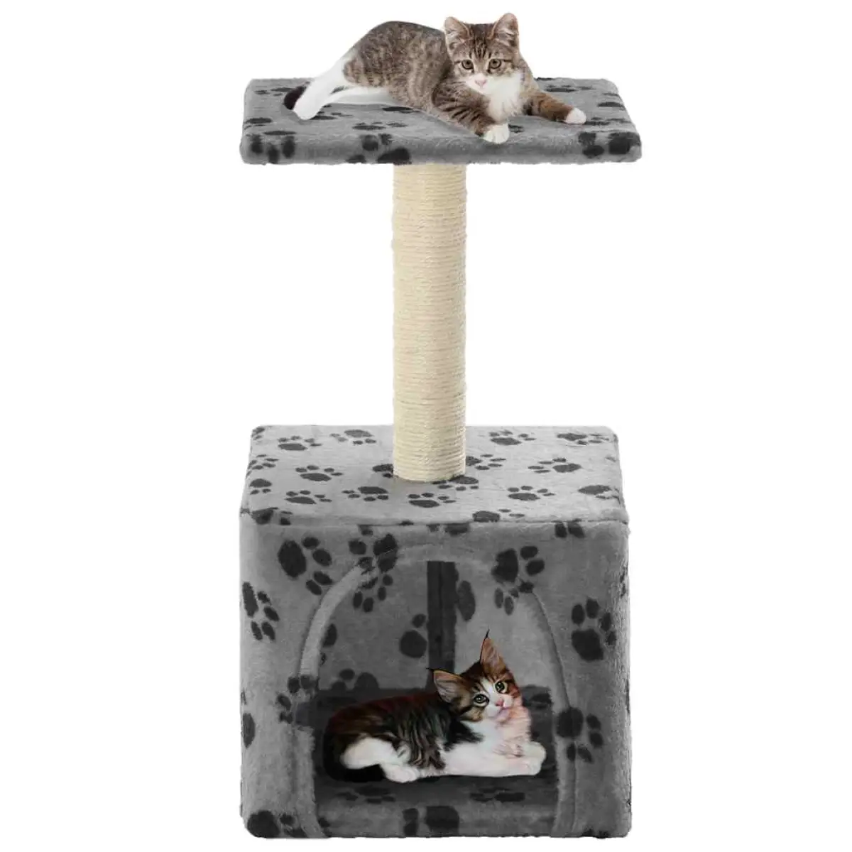 vidaXL vidaXL Cat Tree with Sisal Scratching Post 55 cm Grey - Cat Tree
