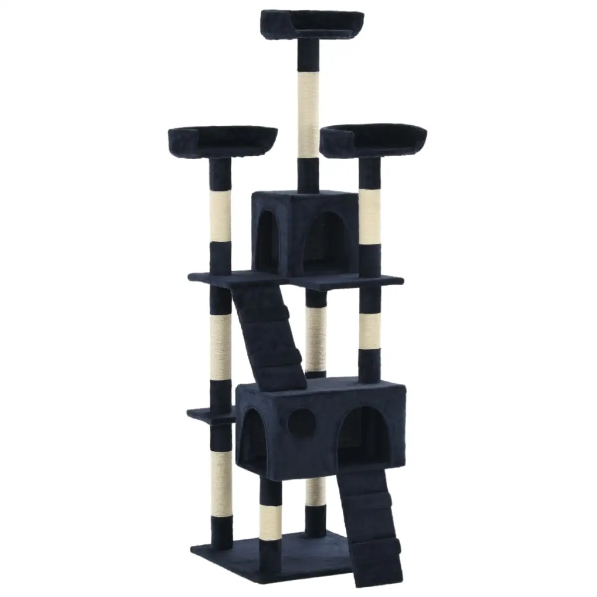 vidaXL vidaXL Cat Tree with Sisal Scratching Posts 170 cm Grey - Cat Tree