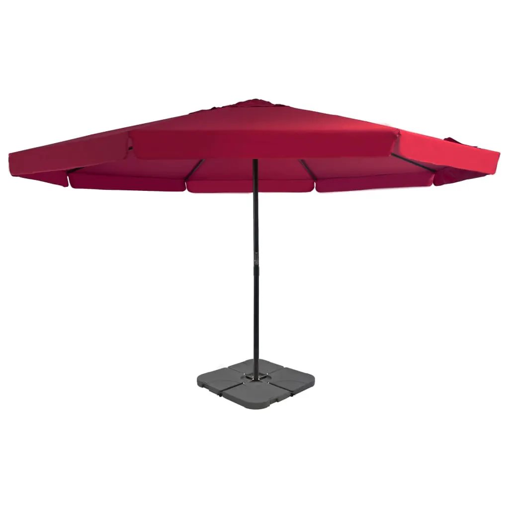 vidaXL vidaXL Garden Parasol with Portable Base Anthracite - Parasol