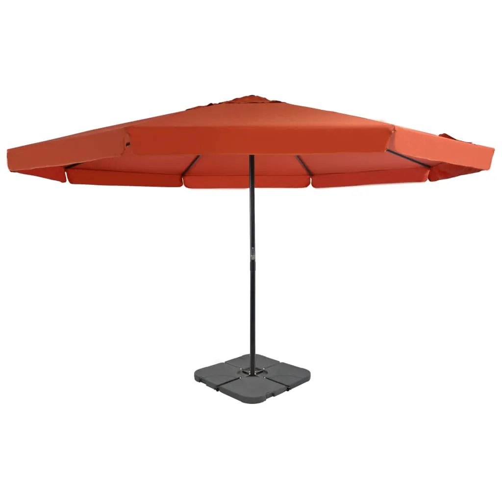 vidaXL vidaXL Garden Parasol with Portable Base Anthracite - Parasol