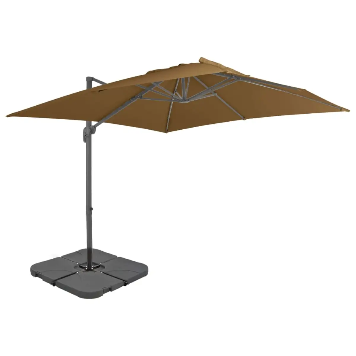 vidaXL vidaXL Garden Parasol with Portable Base Sand - Parasol