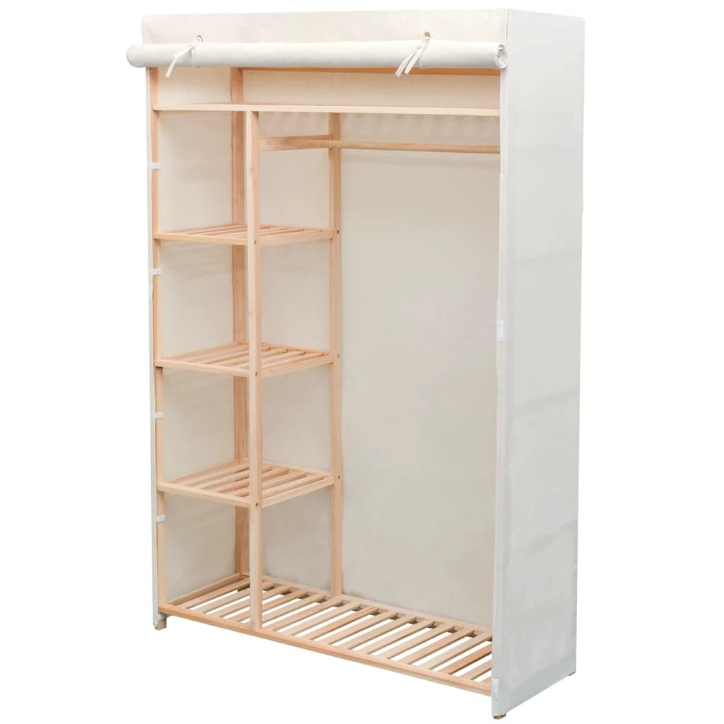 vidaXL vidaXL Wardrobe Fabric and Pinewood 110x40x170 cm - Wardrobe