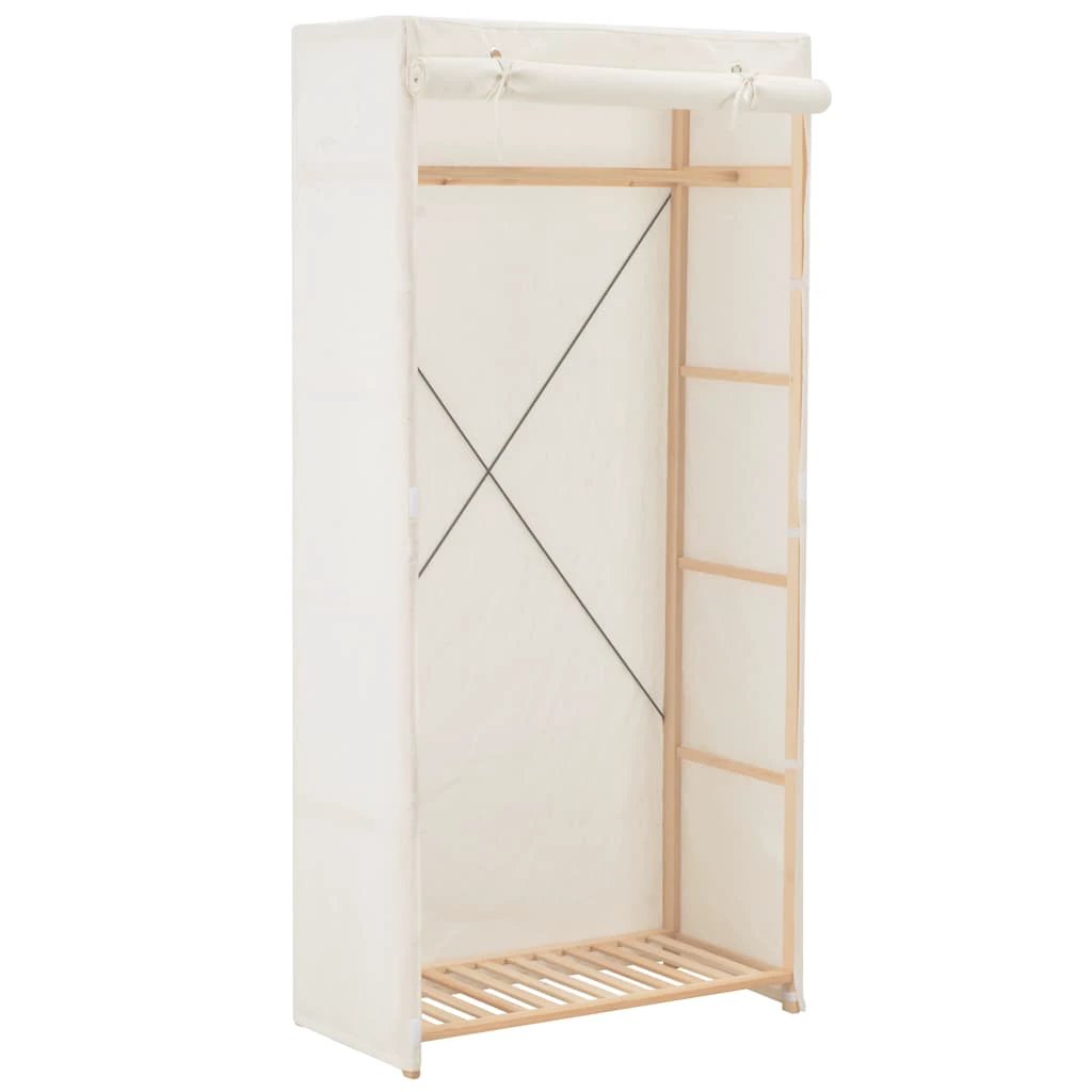 vidaXL vidaXL Wardrobe White 79x40x170 cm Fabric - Wardrobe