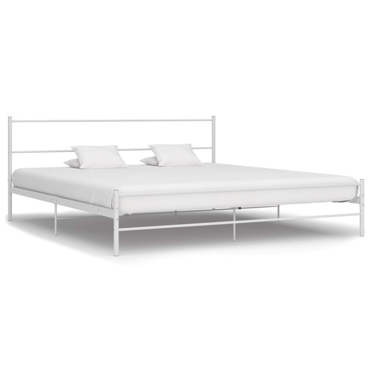 vidaXL Bed Frame | Grey | Metal | Super King | Tough | Bed Frame | Rectangular - from vidaXL
