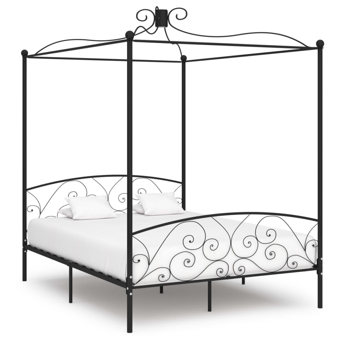 vidaXL Bed Frame | White | Metal | Single | Tough | Bed Frame | Rectangular - from vidaXL