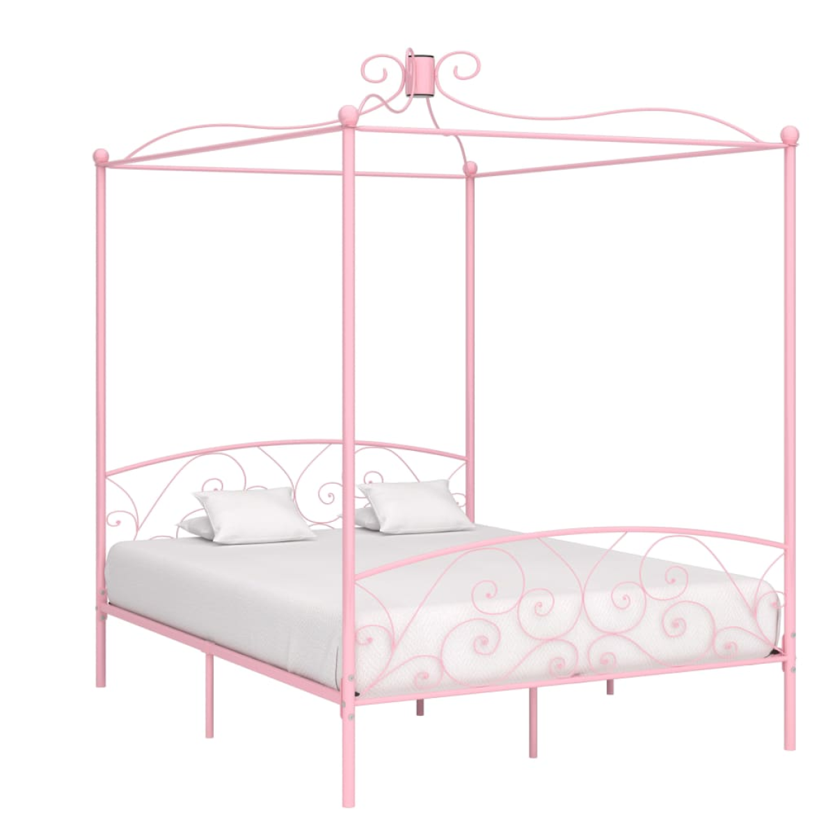 vidaXL Bed Frame | White | Metal | Single | Tough | Bed Frame | Rectangular - from vidaXL