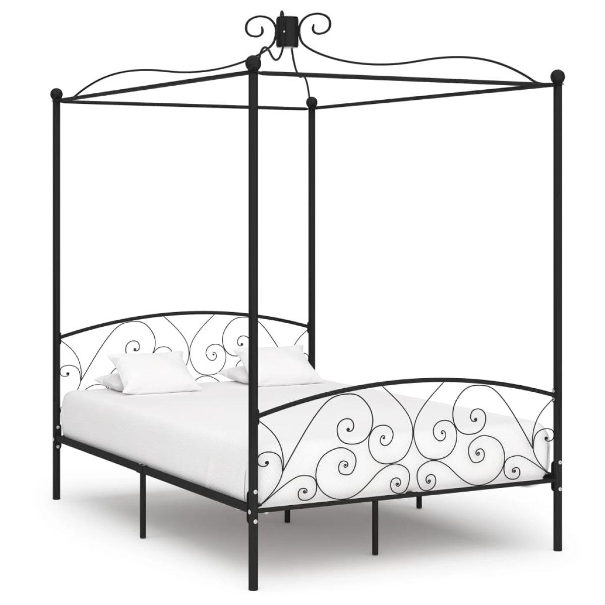 vidaXL Bed Frame | White | Metal | Single | Tough | Bed Frame | Rectangular - from vidaXL