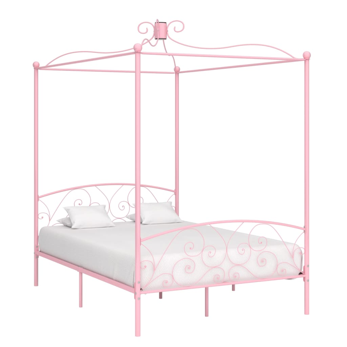 vidaXL Bed Frame | White | Metal | Single | Tough | Bed Frame | Rectangular - from vidaXL