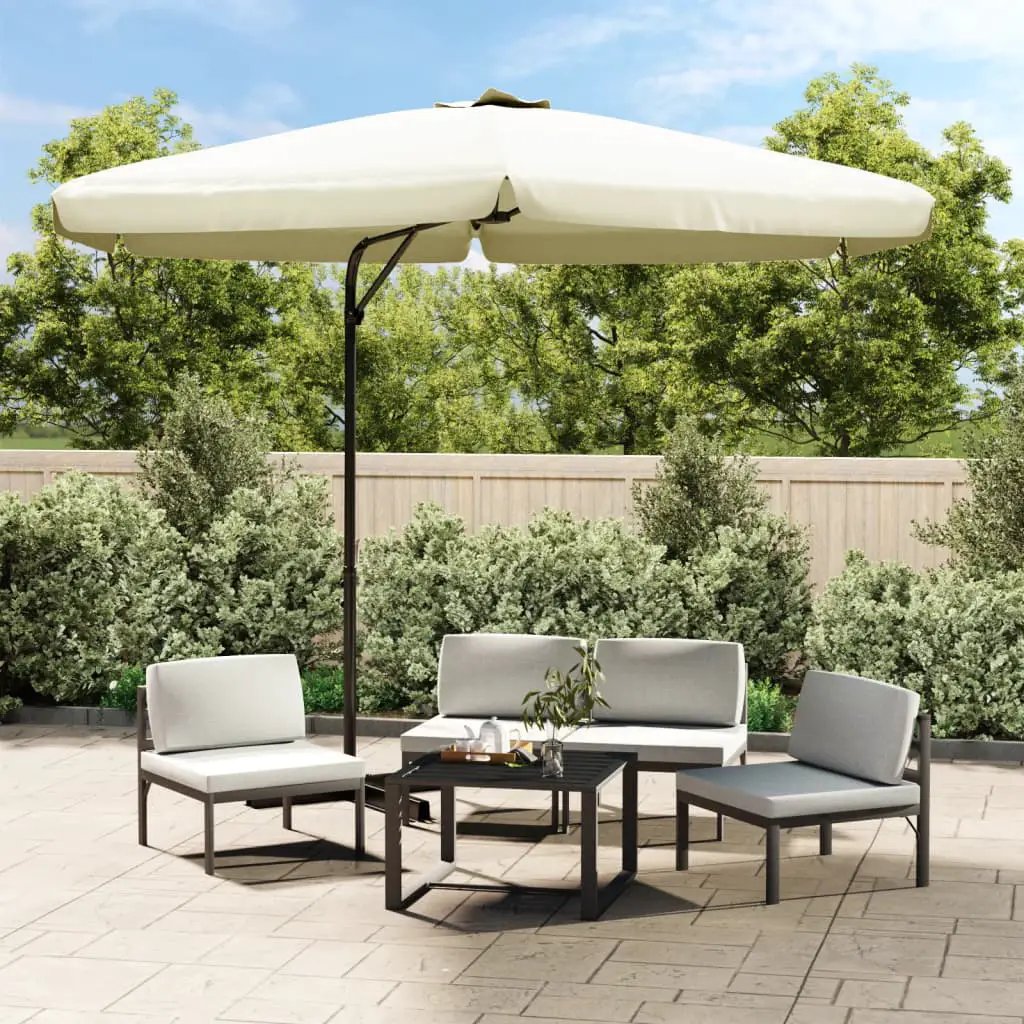 vidaXL vidaXL Garden Parasol with Steel Pole 300 cm Green - Parasol