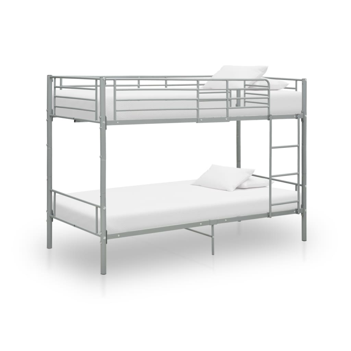vidaXL Bunk Bed | White | Metal | Twin | Sturdy | Bunk Bed | Rectangular - from vidaXL