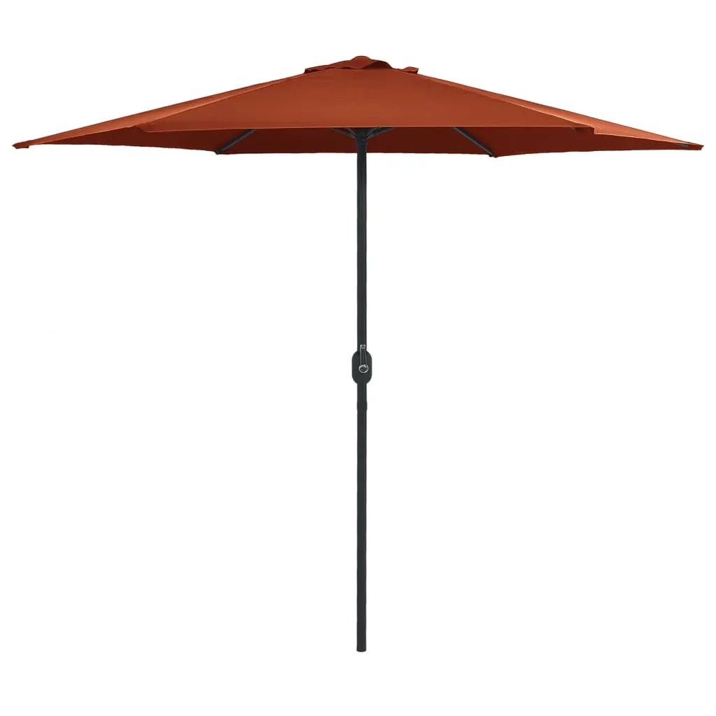 vidaXL vidaXL Garden Parasol with Aluminium Pole 270x246 cm Green - Parasol