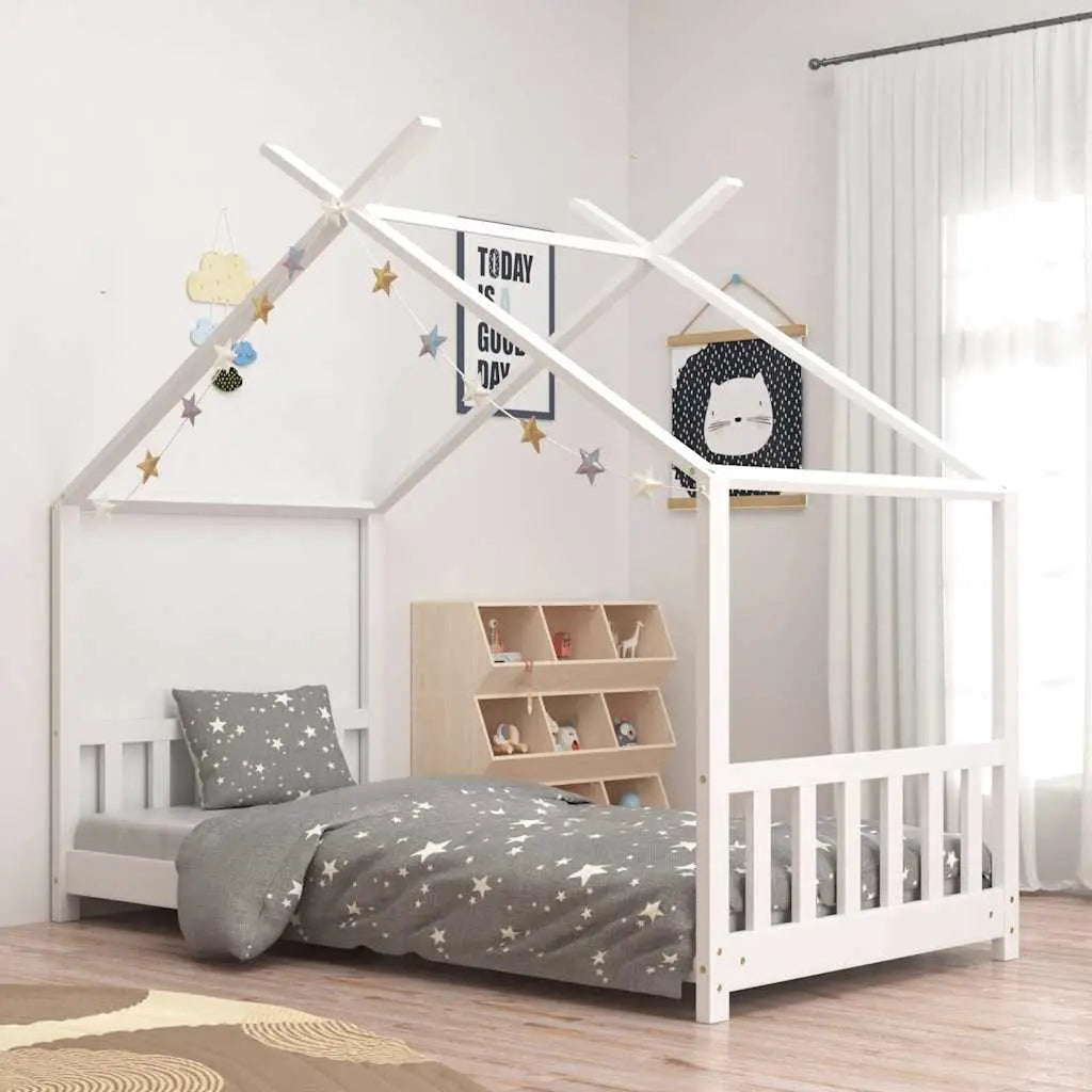 vidaXL Kids Bed Frame Solid Pine Wood 70x140 cm - from vidaXL