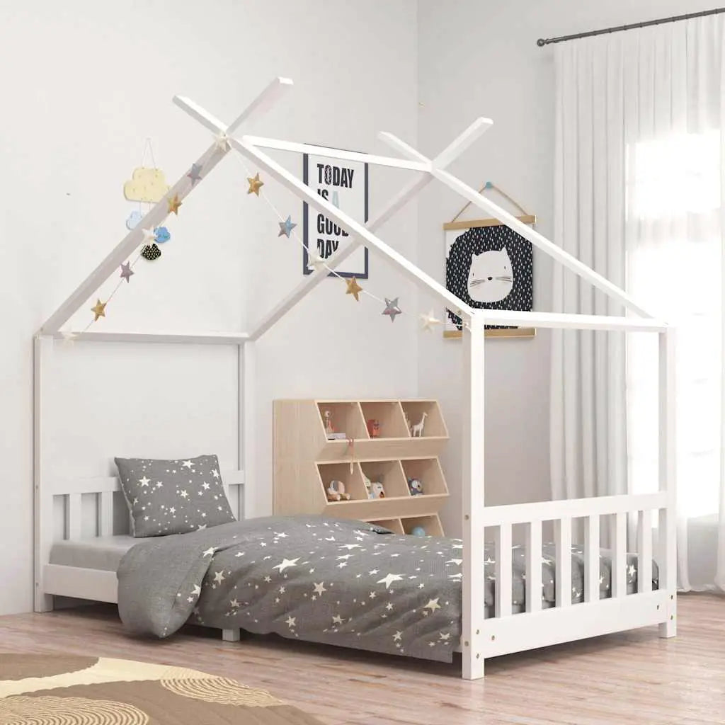 vidaXL Kids Bed Frame Solid Pine Wood 70x140 cm - from vidaXL