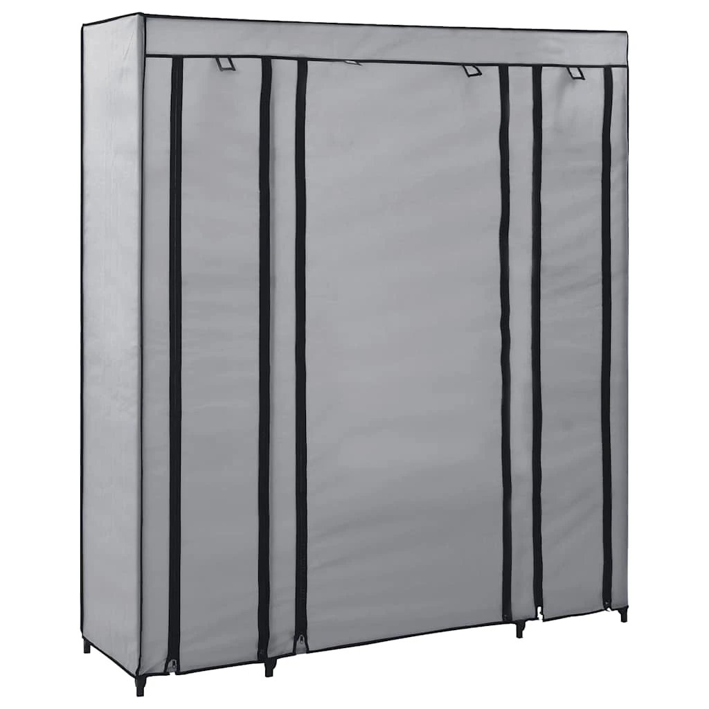 vidaXL vidaXL Wardrobe with Compartments and Rods Cream 150x45x176 cm Fabric - Wardrobe