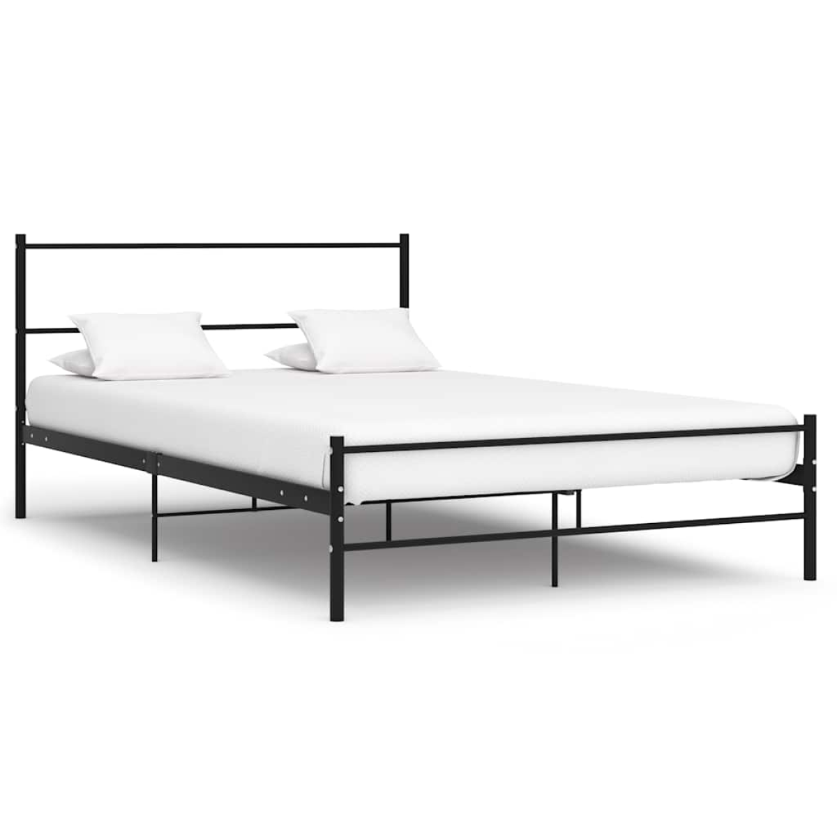vidaXL Bed Frame | Grey | Metal | Single | Sturdy | Bed Frame | Rectangular - from vidaXL