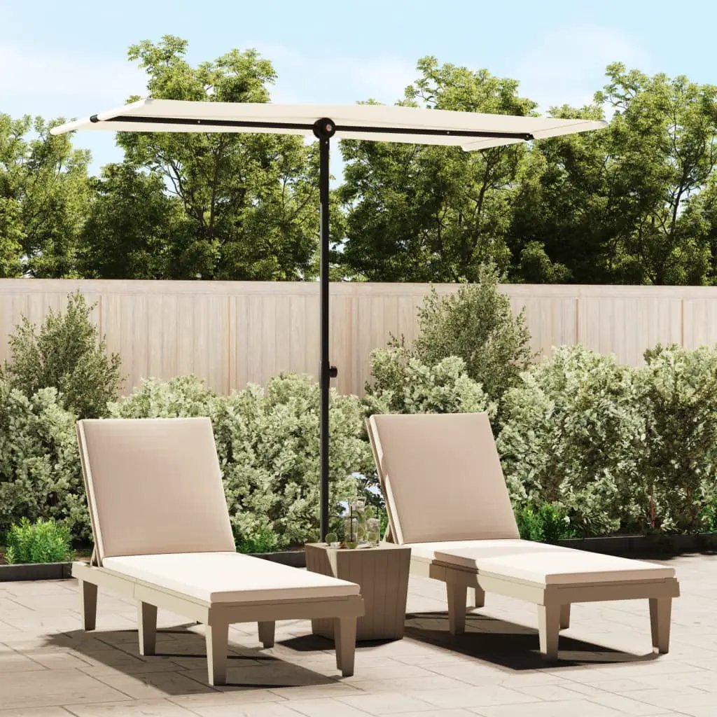 vidaXL vidaXL Garden Parasol with Aluminium Pole 180x110 cm Green - Parasol