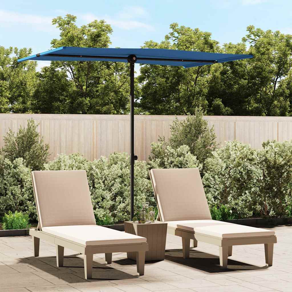 vidaXL vidaXL Garden Parasol with Aluminium Pole 180x110 cm Green - Parasol