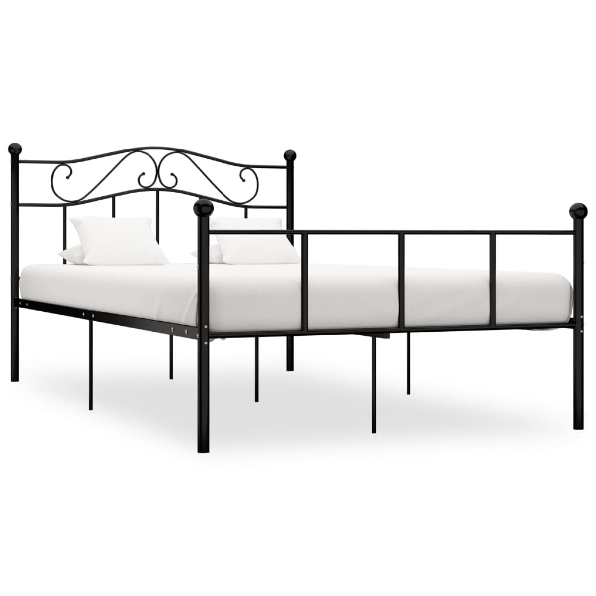 vidaXL Bed Frame | White | Metal | Single | Durable | Bed Frame | Rectangular - from vidaXL