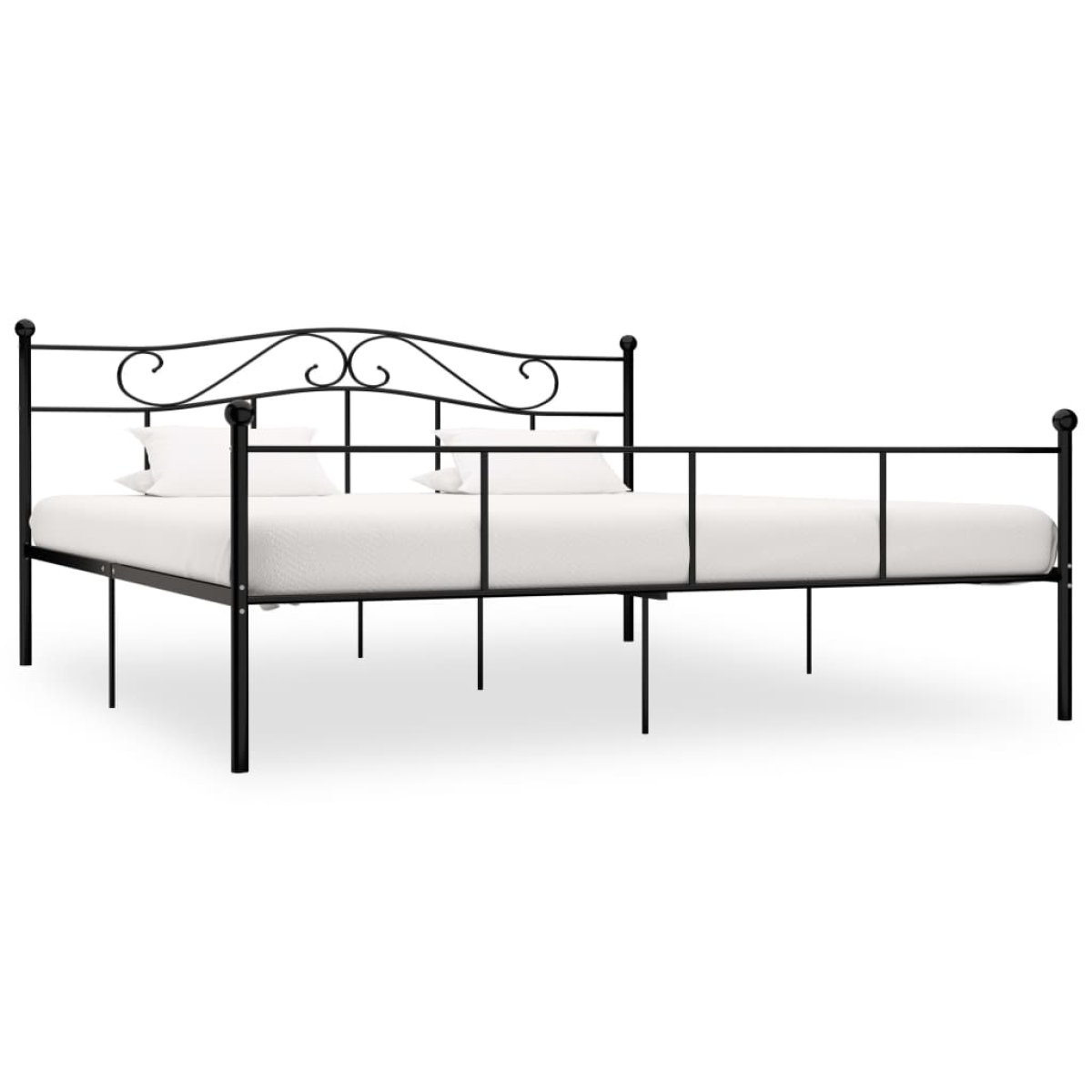 vidaXL Bed Frame | White | Metal | Single | Durable | Bed Frame | Rectangular - from vidaXL