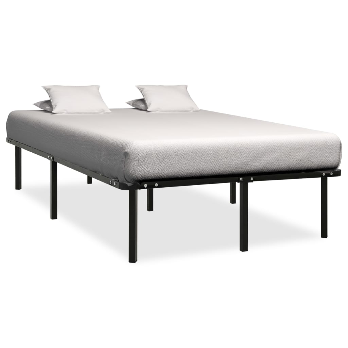 vidaXL Bed Frame | Black | Metal | Single | Durable | Bed Frame | Rectangular - from vidaXL