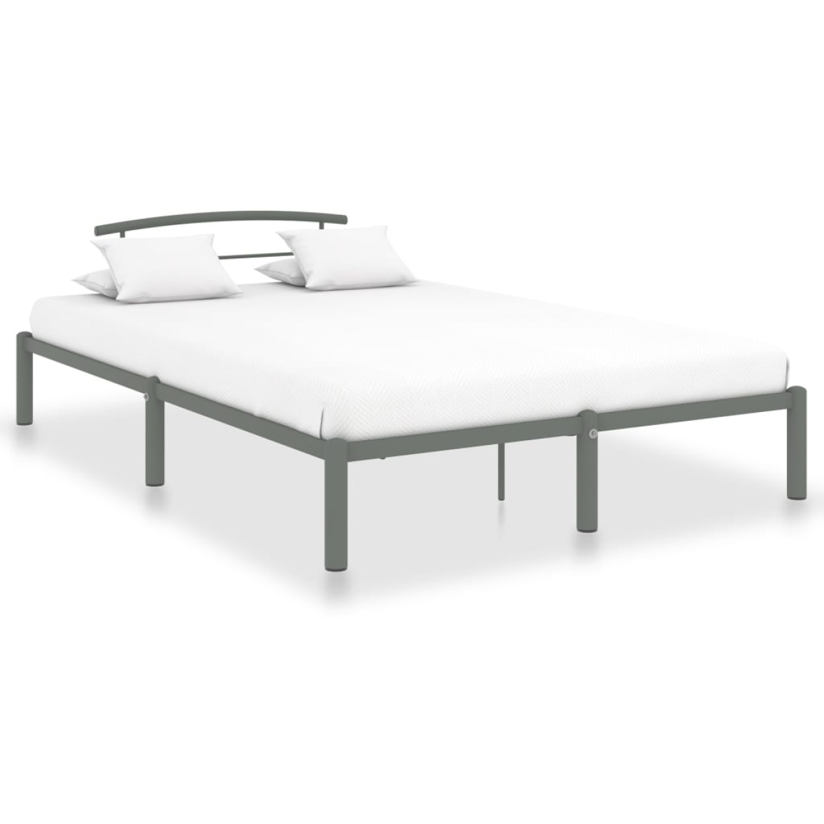 vidaXL Bed Frame | Black | Metal | Single | Classic/Traditional | Bed Frame - from vidaXL