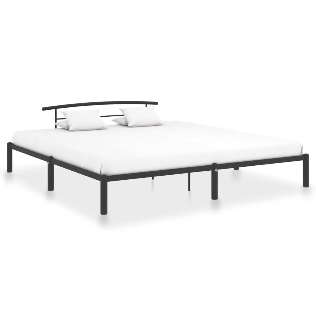 vidaXL Bed Frame | Black | Metal | Single | Classic/Traditional | Bed Frame - from vidaXL