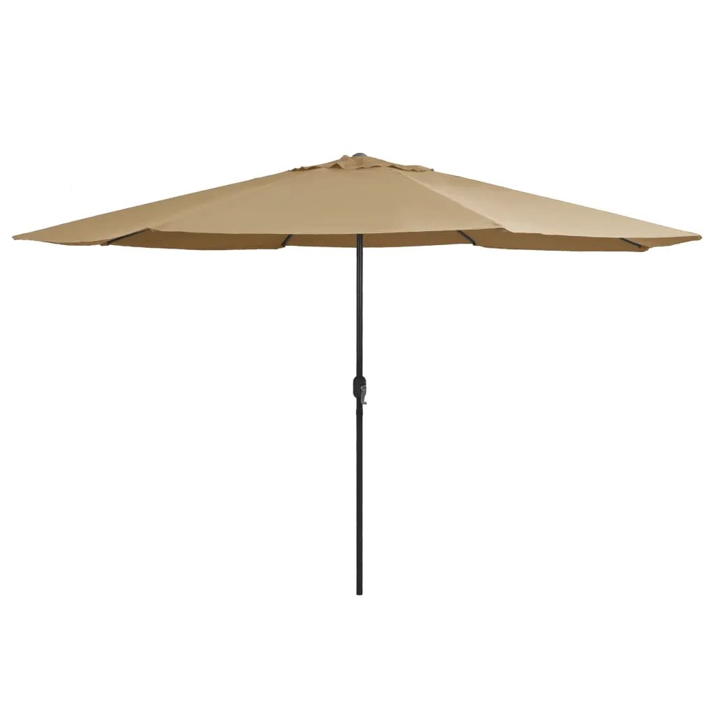 vidaXL vidaXL Garden Parasol with Metal Pole 390 cm Green - Parasol