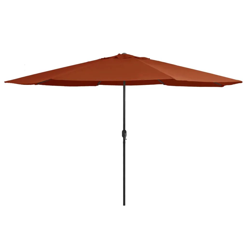 vidaXL vidaXL Garden Parasol with Metal Pole 390 cm Green - Parasol