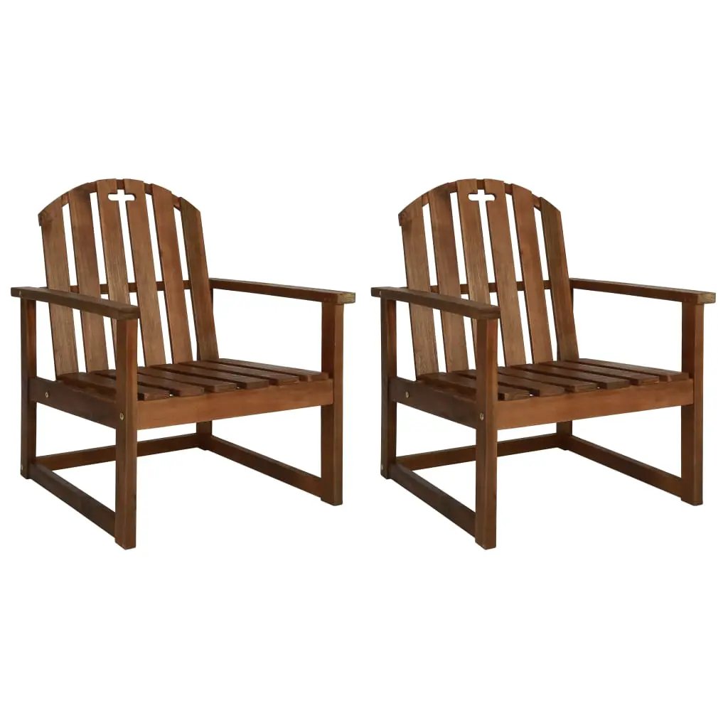 vidaXL vidaXL Garden Sofa Chairs 2 pcs Solid Acacia Wood - Garden Chairs